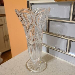 Vintage Clear Crystal Vase